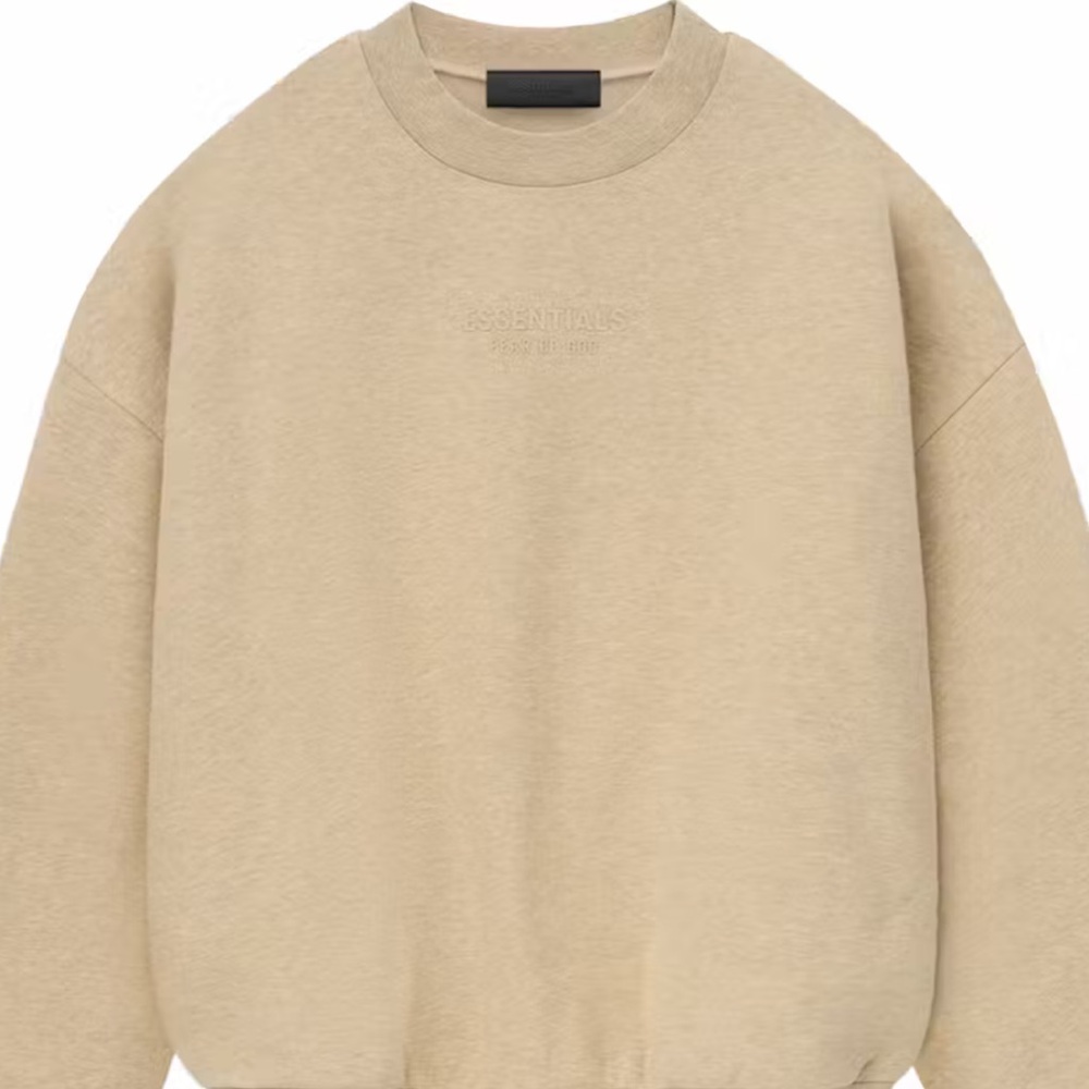 Fear of God Essentials gold heather men’s crewneck